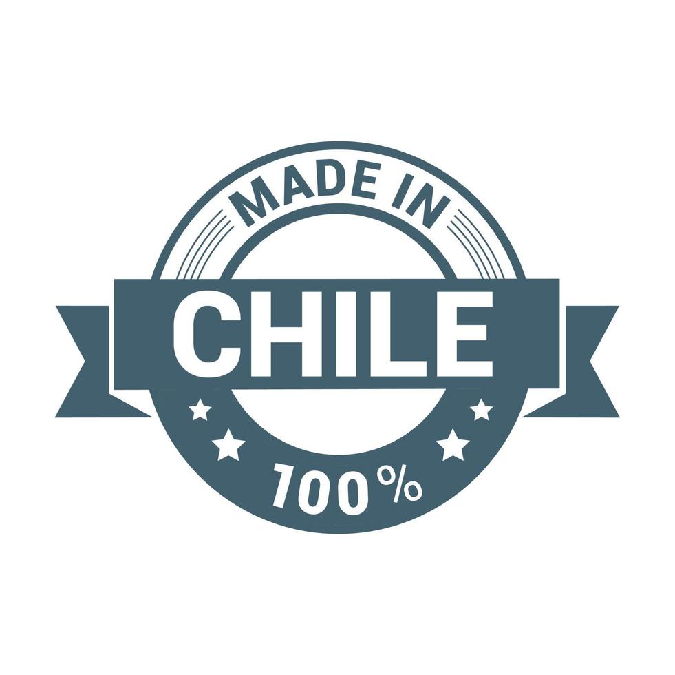Chile stamp design vector