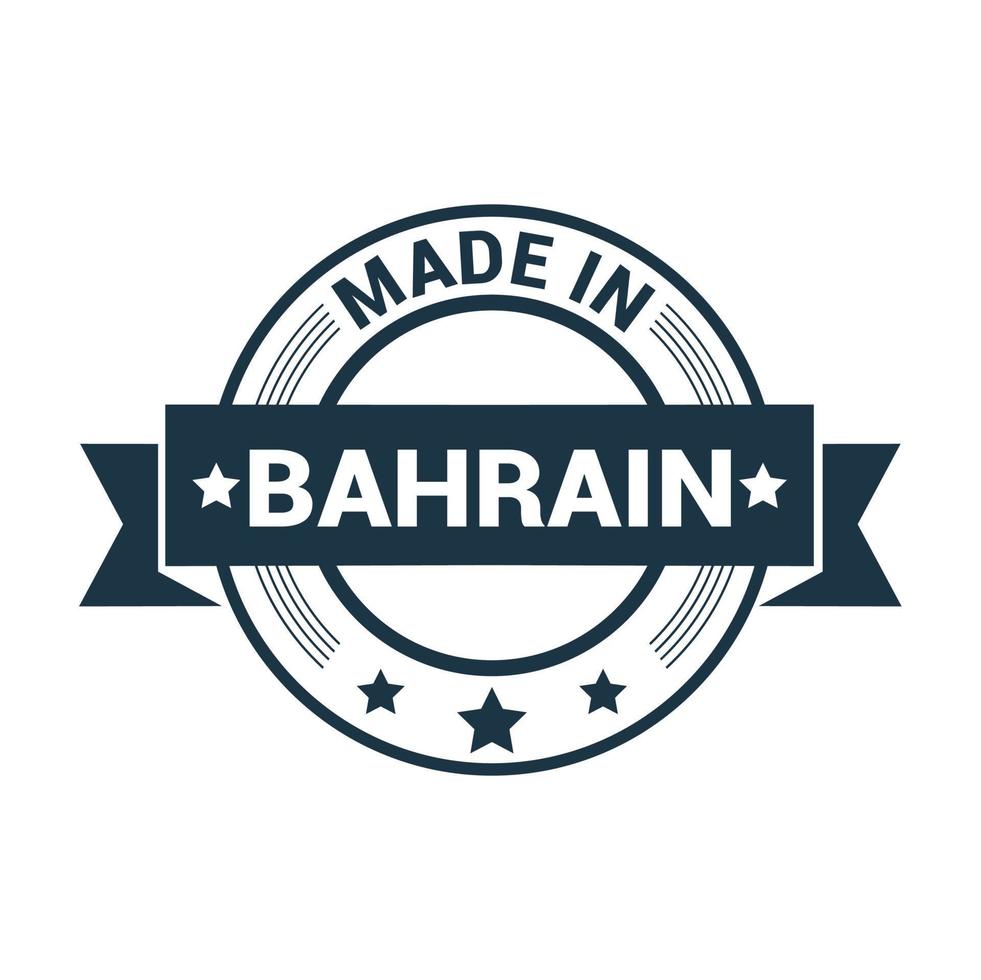Bahrain stamp design vector