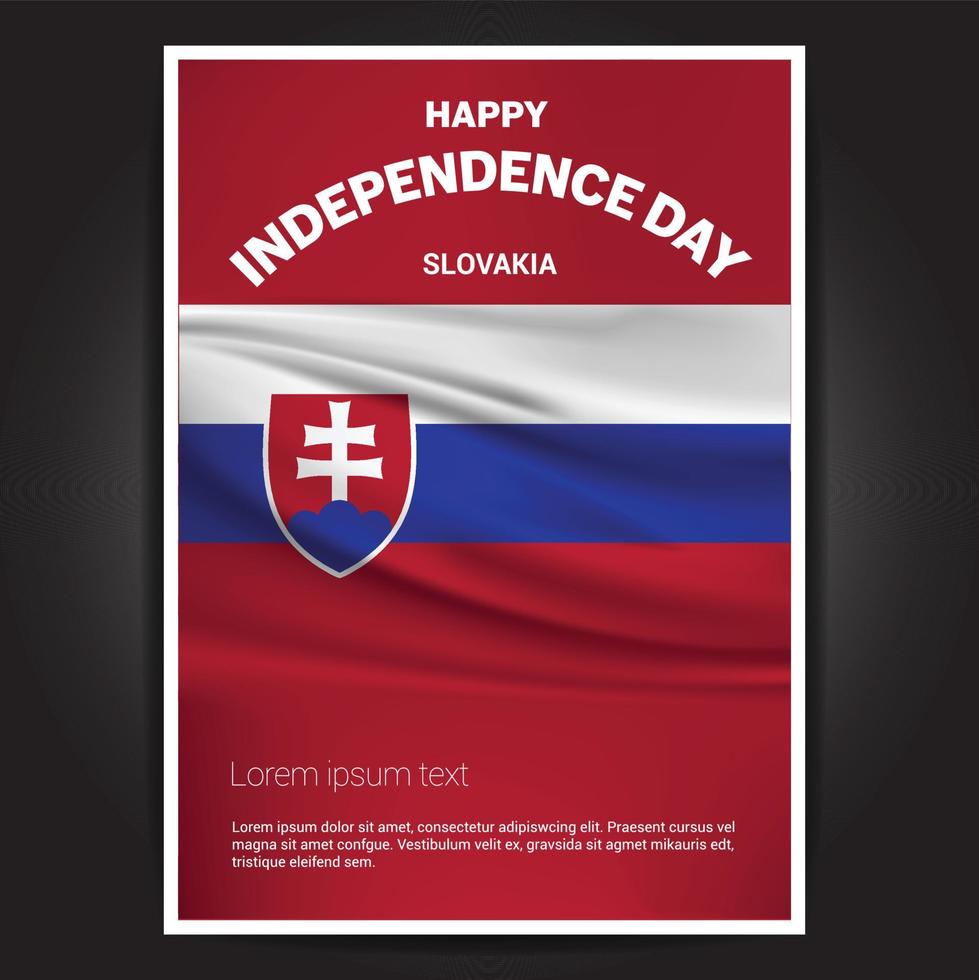 Happy Indpendence day design card vector with flags