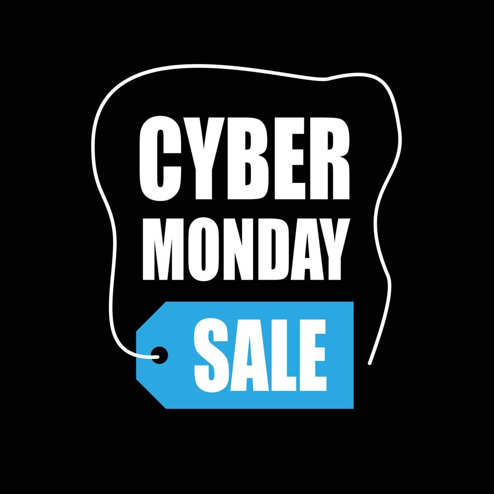 Cyber monday sale card with elegent design vector