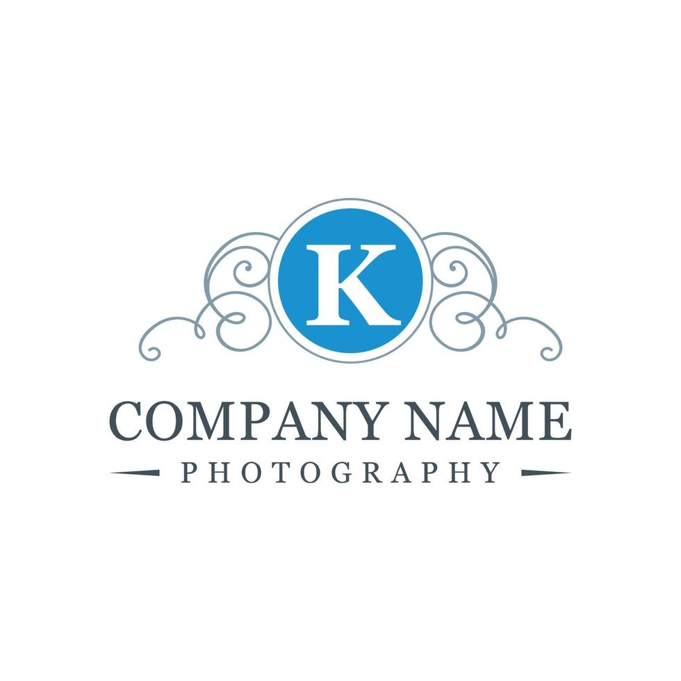 Alphabetical logo design and typography vector