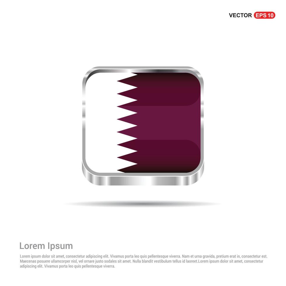 Qatar flag design vector