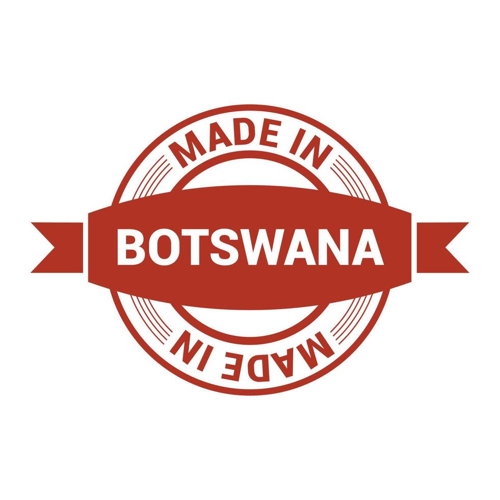 vector de diseño de sello de botswana