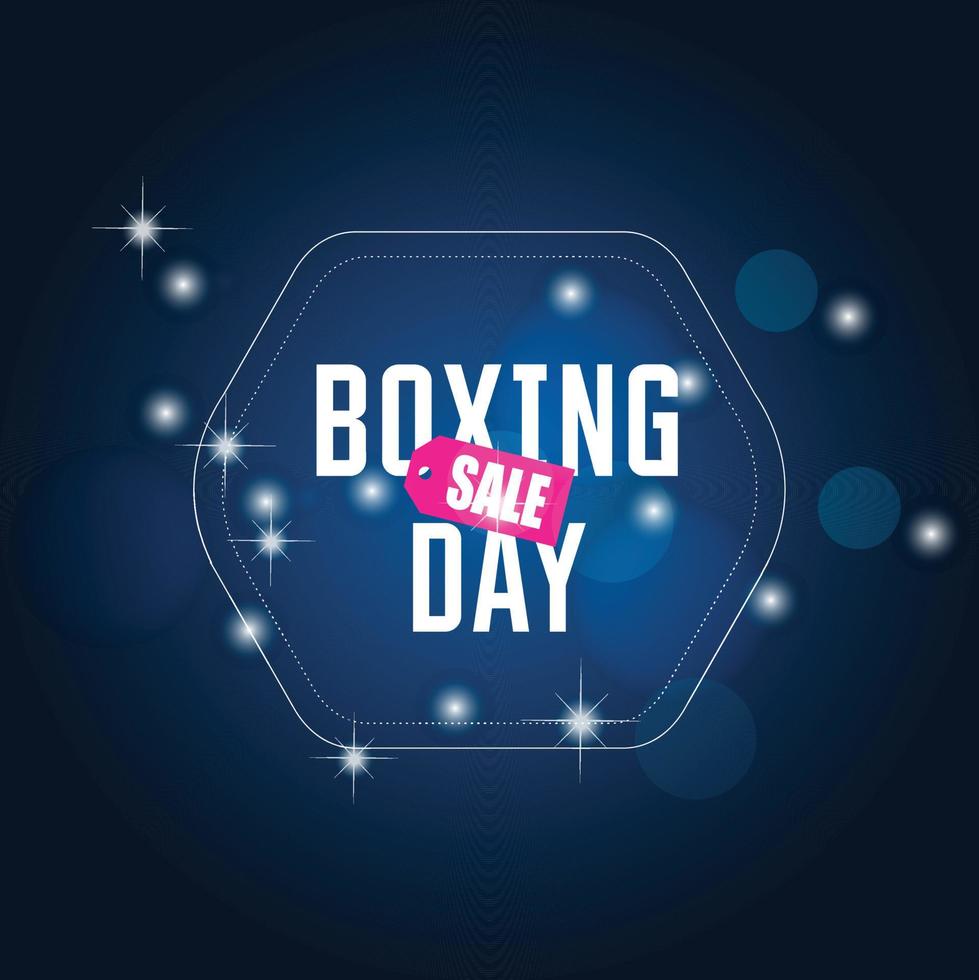 Boxing day sale card with elegent design vector