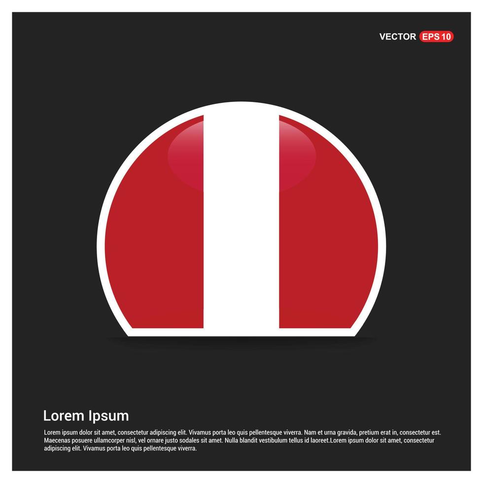 Peru flags design vector