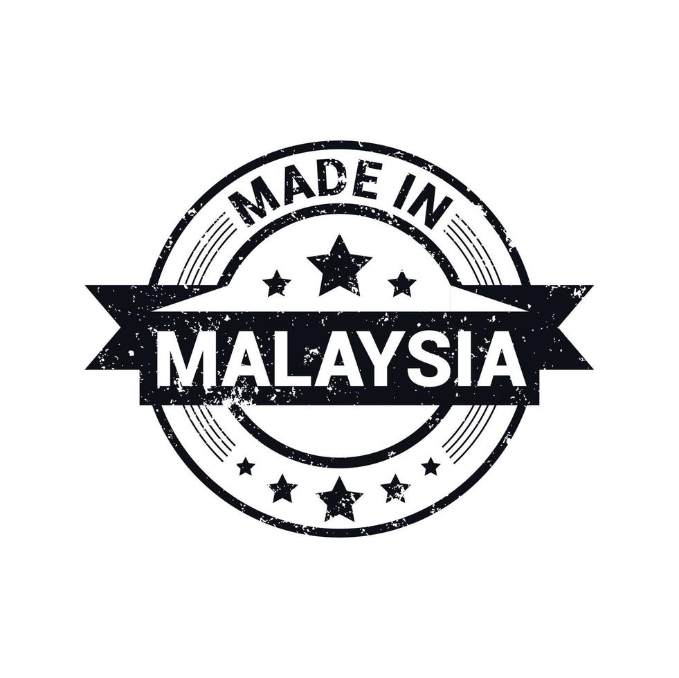 Malaysia stamp design vector