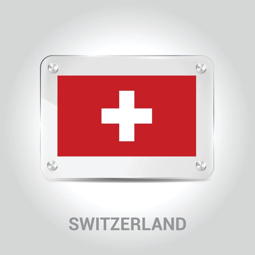 vector de diseño de bandera suiza