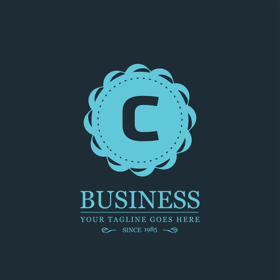 Alphabetical logo design and typography vector