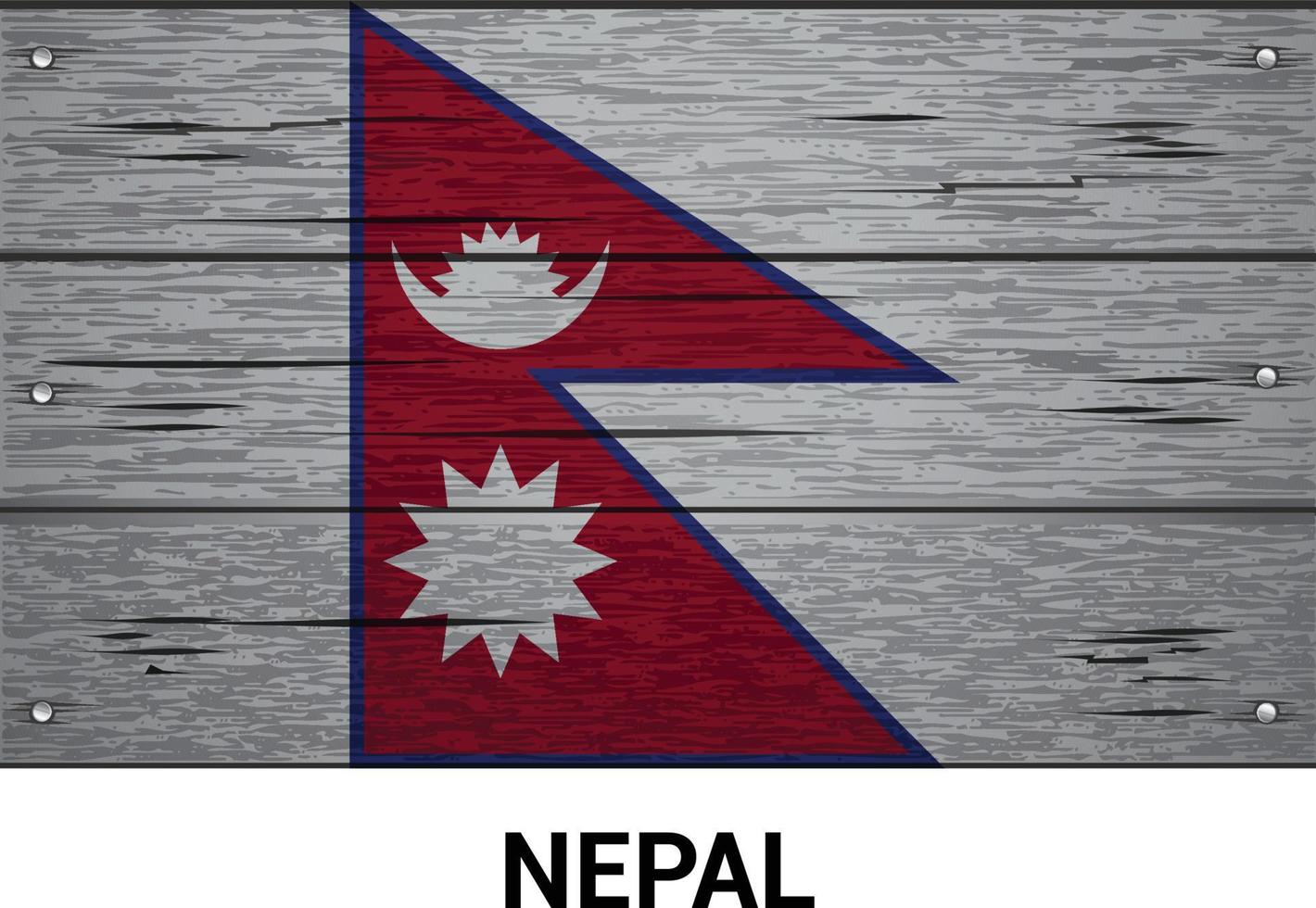 Country flag for nation with creative design vector