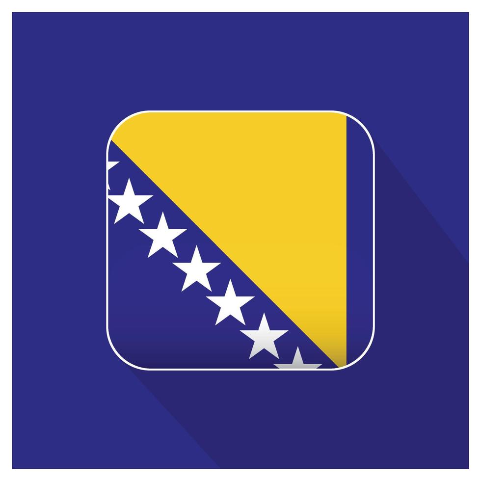 bosnia, bandera, diseño, vector