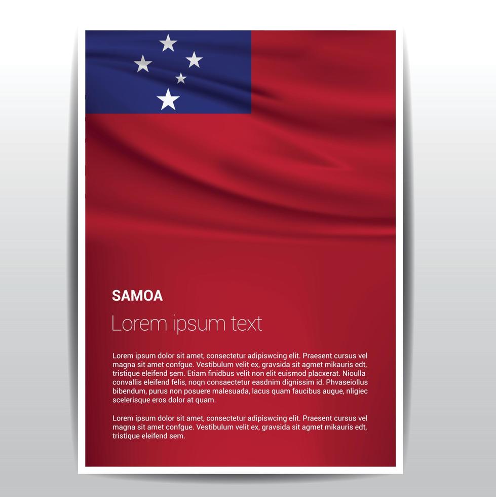 vector de diseño de banderas de samoa