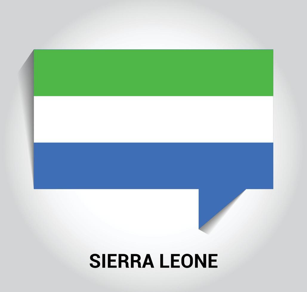 vector de diseño de bandera de sierra leona