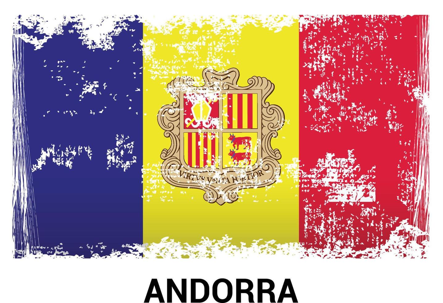 Andorra flag design vector