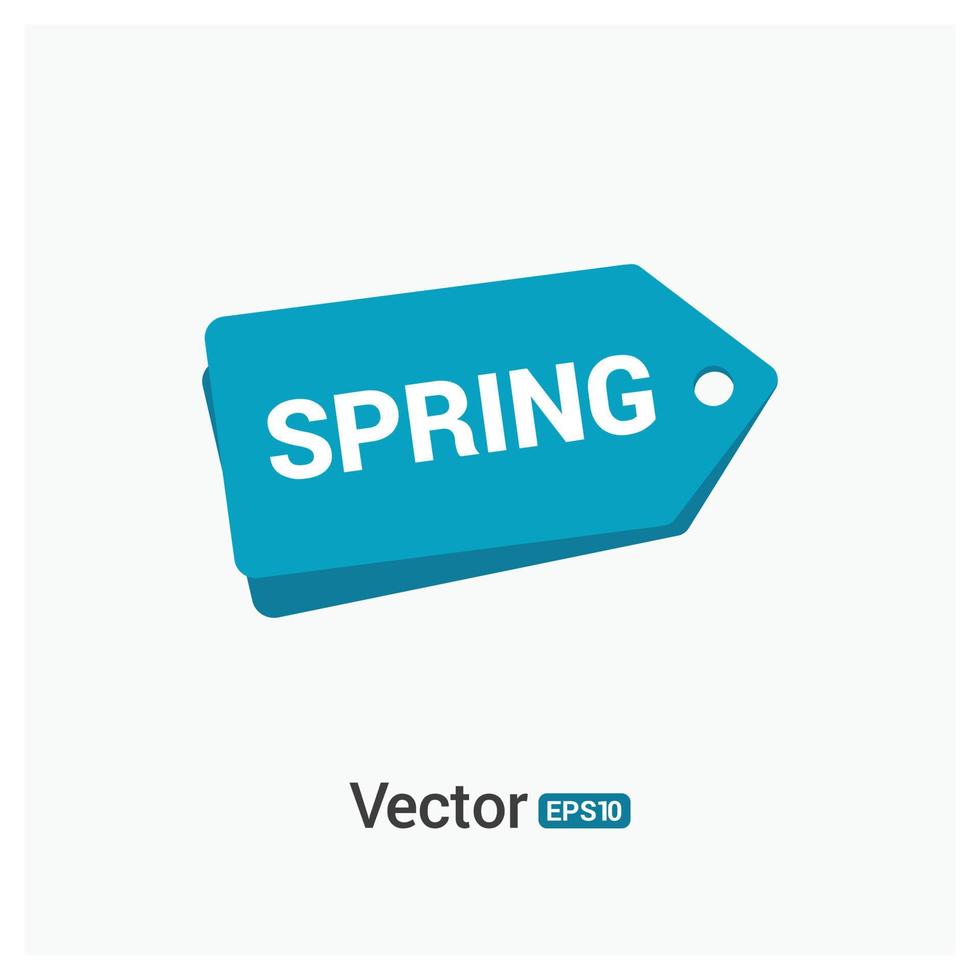 Tag design with typography and white background vector