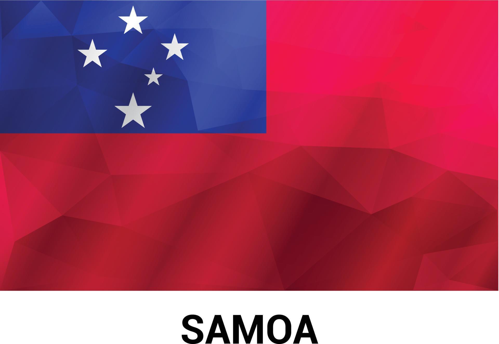 Samoa flags design vector 13305371 Vector Art at Vecteezy