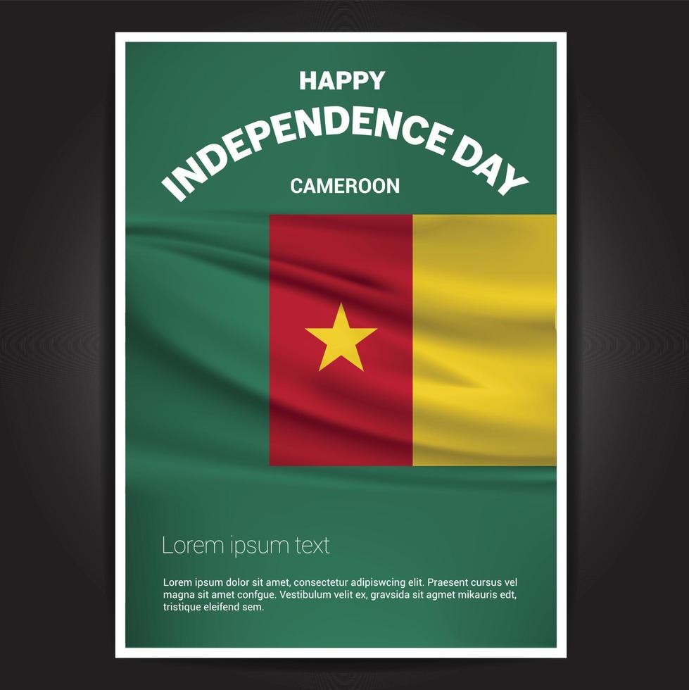 Happy Indpendence day design card vector with flags