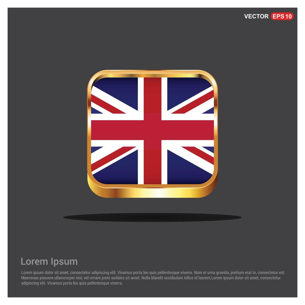 England flag design vector