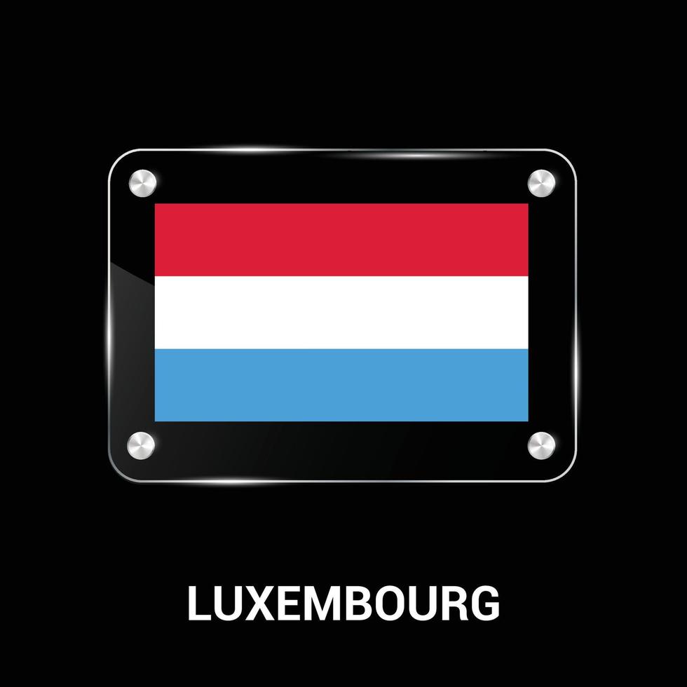 vector de diseño de bandera de luxemburgo