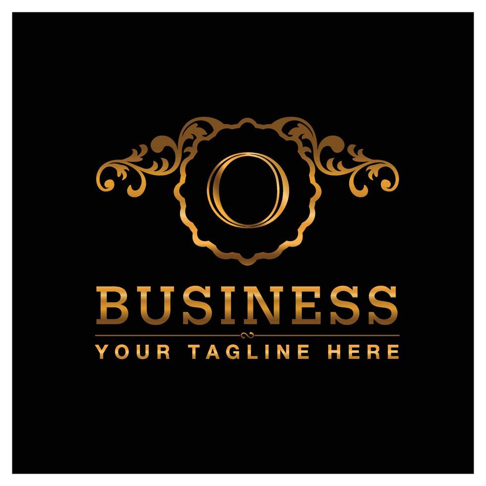 Alphabetic logo design with elegent design and typography vector