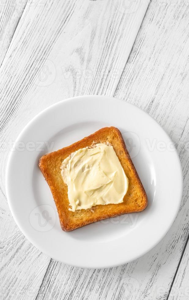 Toast with butter photo