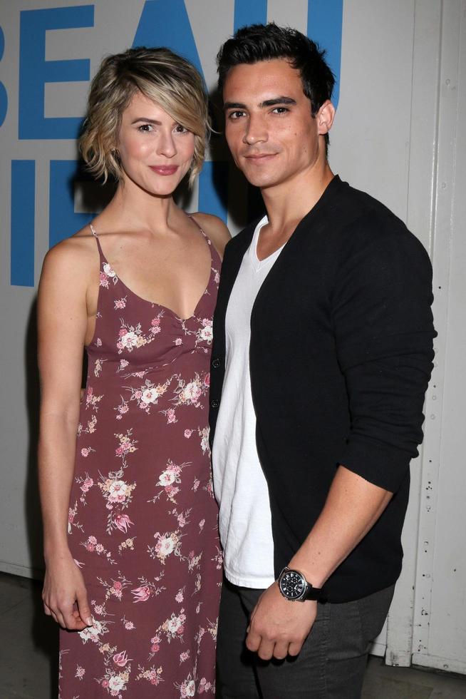 LOS ANGELES, APR 25 - Linsey Godfrey, Marco James Marquez at the Bold and Beautiful Emmy Nominees Celebration at the CBS Television City on April 25, 2016 in Los Angeles, CA photo