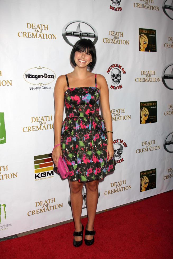 LOS ANGELES, AUG 26 - Kate Maher arrives at the Death and Cremation Premiere at 20th Century Fox Studios on August 26, 2010 in Century City, CA photo