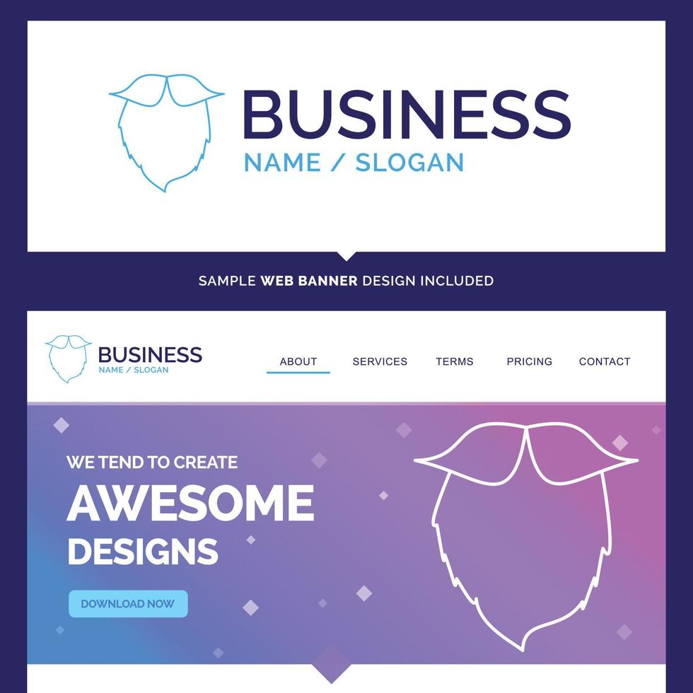 Beautiful Business Concept Brand Name vector