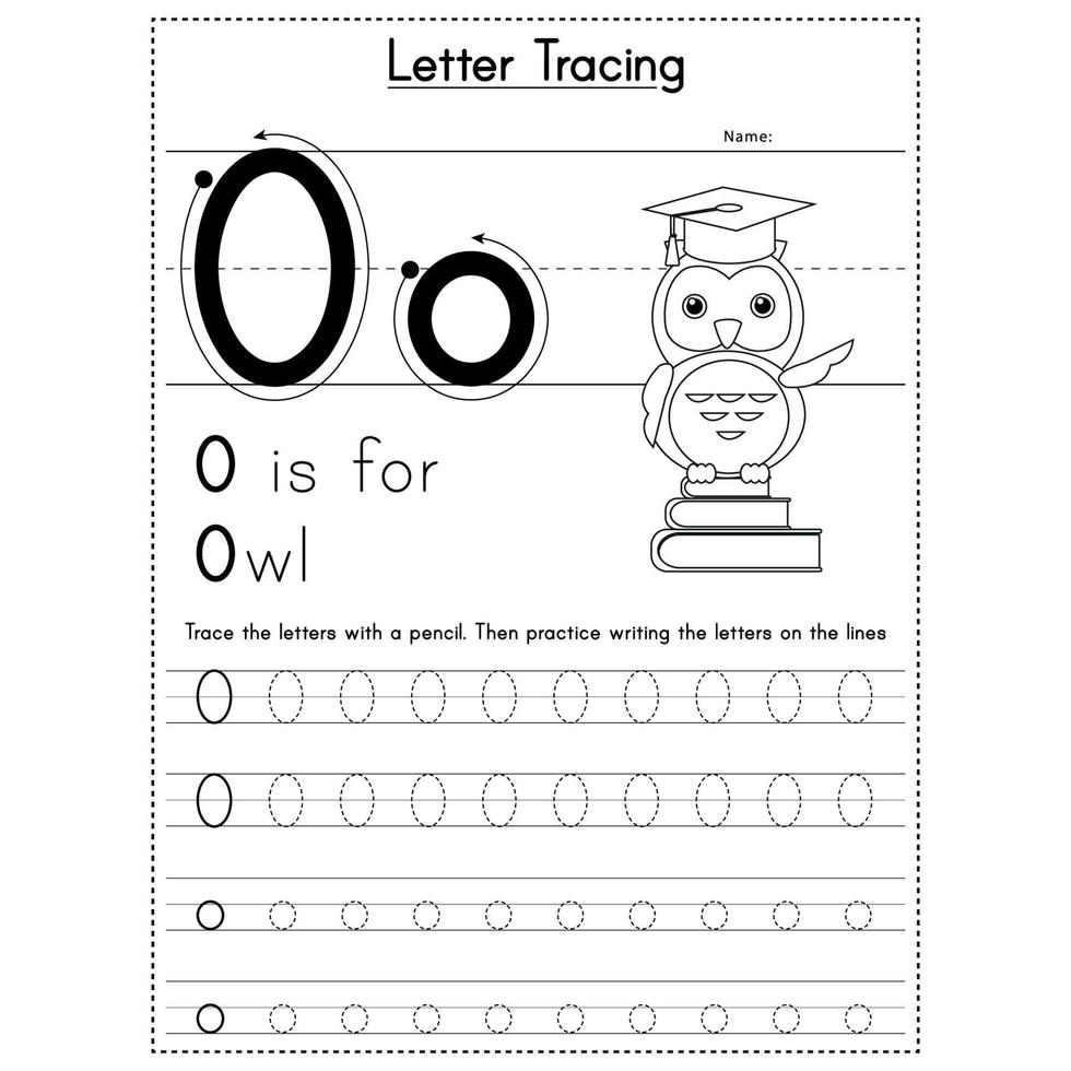 Animals Alphabet Letter Tracing Workbook vector