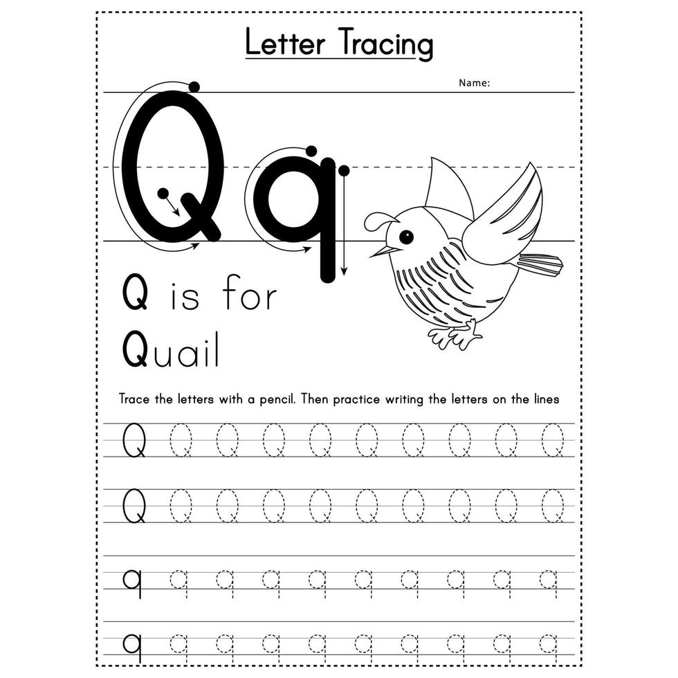 Animals Alphabet Letter Tracing Workbook vector