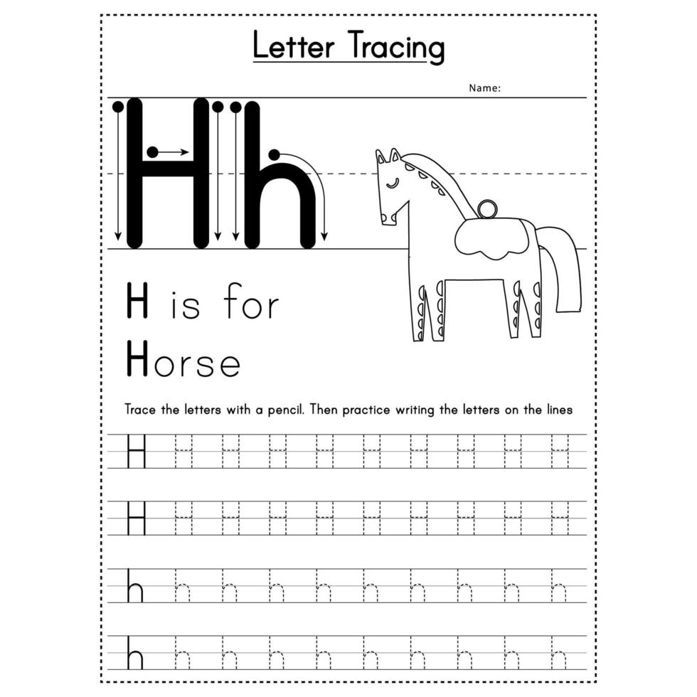 Animals Alphabet Letter Tracing Workbook vector