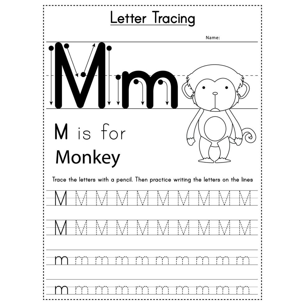 Animals Alphabet Letter Tracing Workbook vector