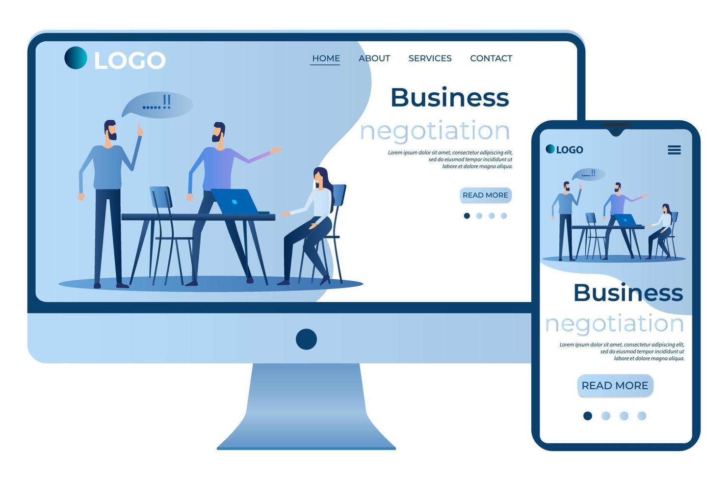 Business negotiation.Planning and solving tasks.People at the Desk