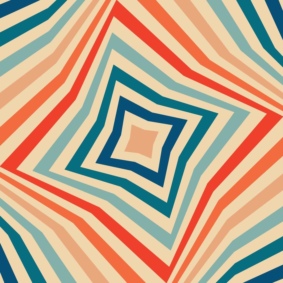 Psychedelic retro groove background vector