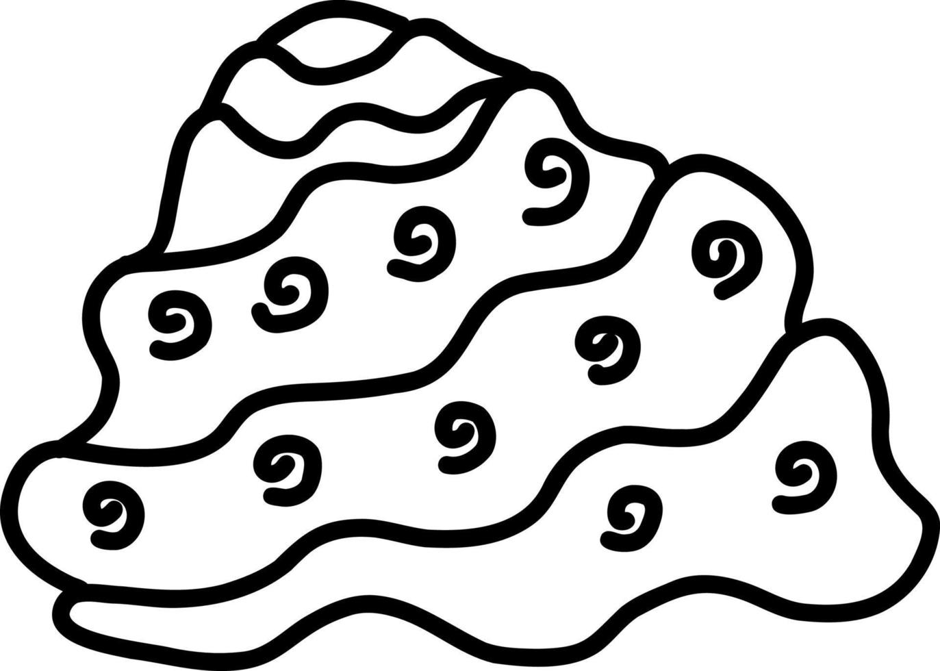 seashell. vector illustration in doodle style