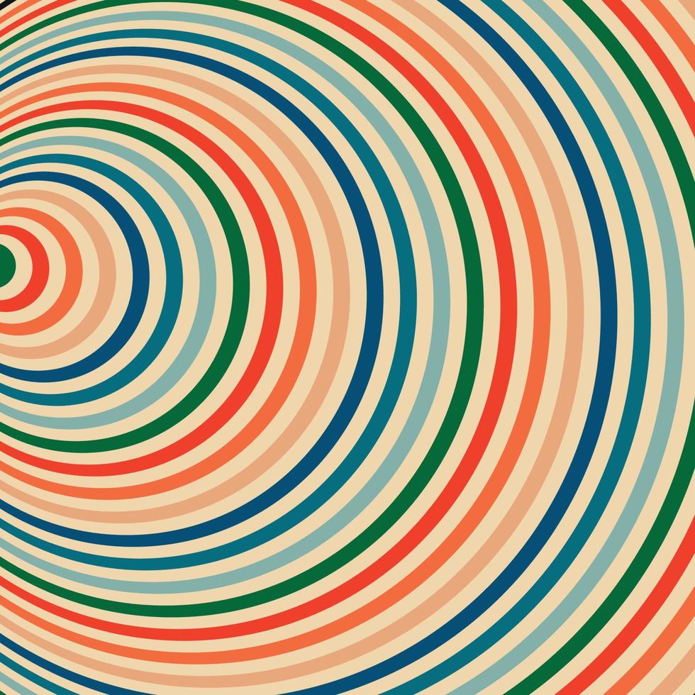 Psychedelic Background Funnel. Optical Tunnel Illusion vector
