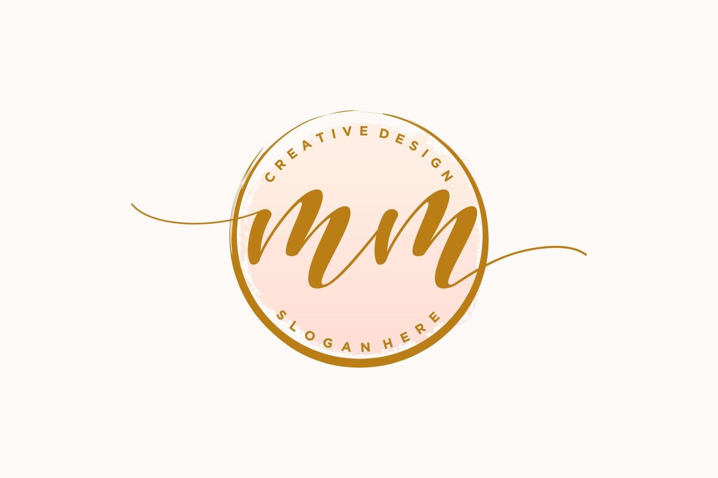 Initial MM beauty monogram and elegant logo design handwriting logo of  initial signature, wedding, fashion, floral and botanical with creative  template. 13107855 Vector Art at Vecteezy