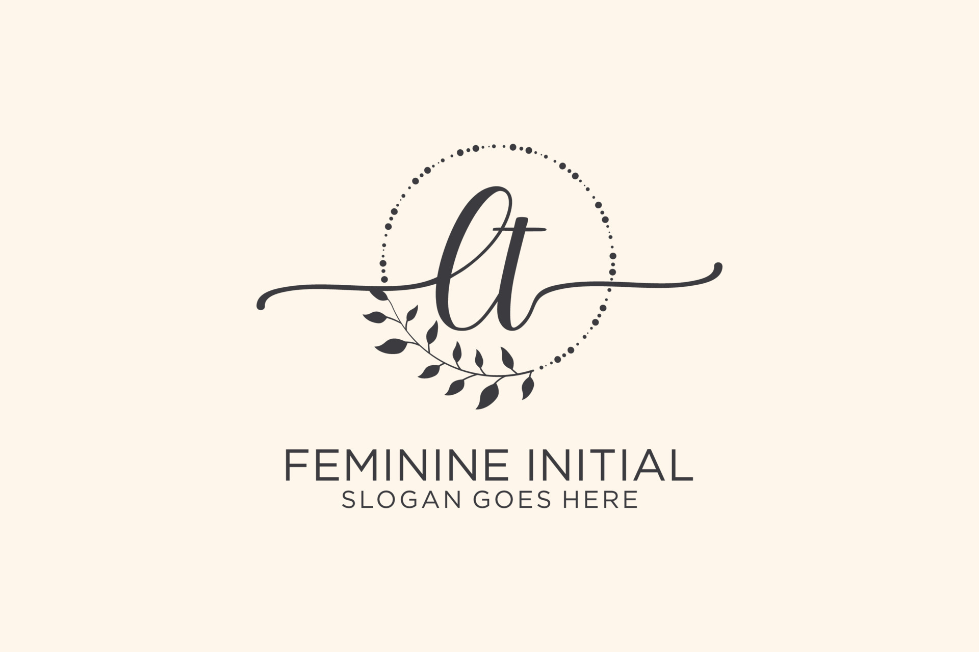 PM Feminine logo beauty monogram and elegant logo design