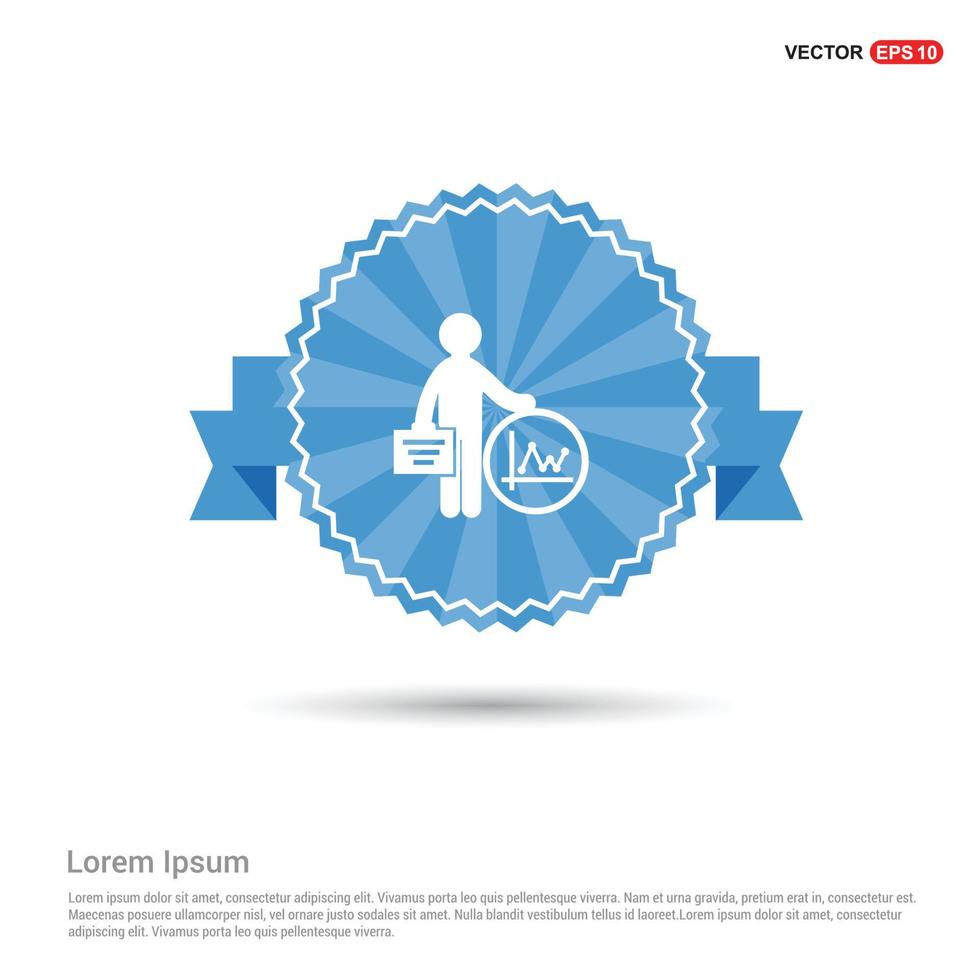 Business Man and progress Icon vector