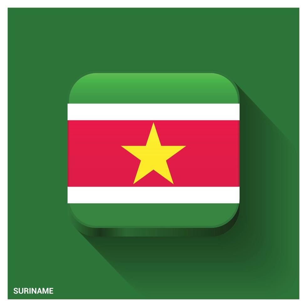 Suriname flag design vector