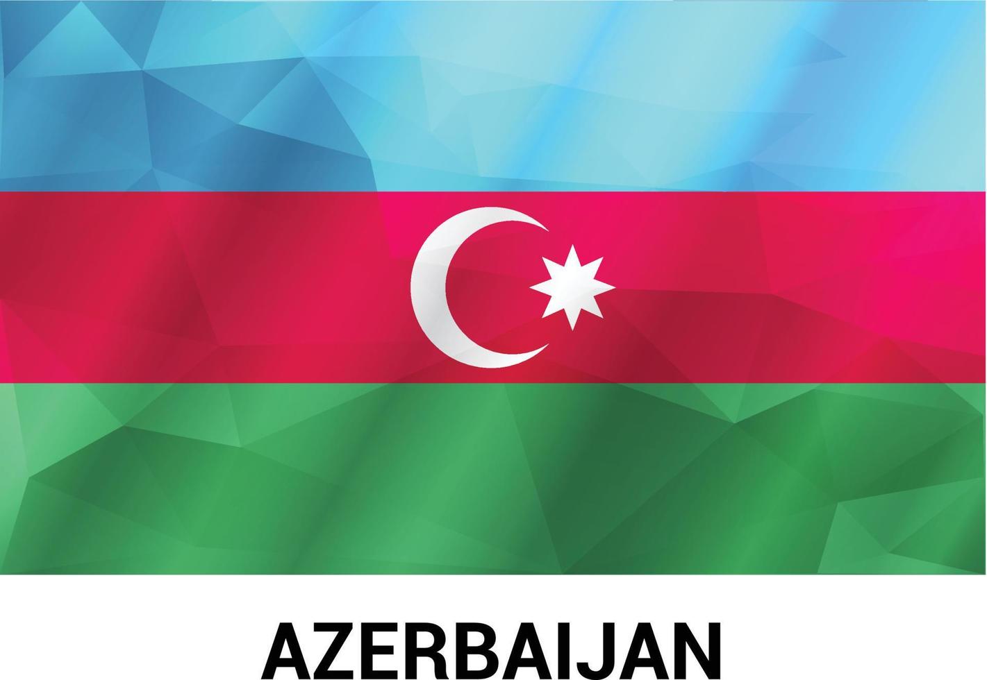Azerbaijan flag design vector