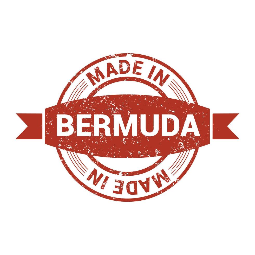 Bermuda stamp design vector