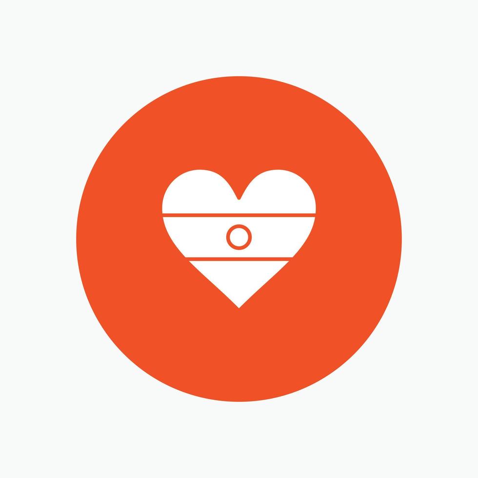 Indian Flag Heart Heart flag vector