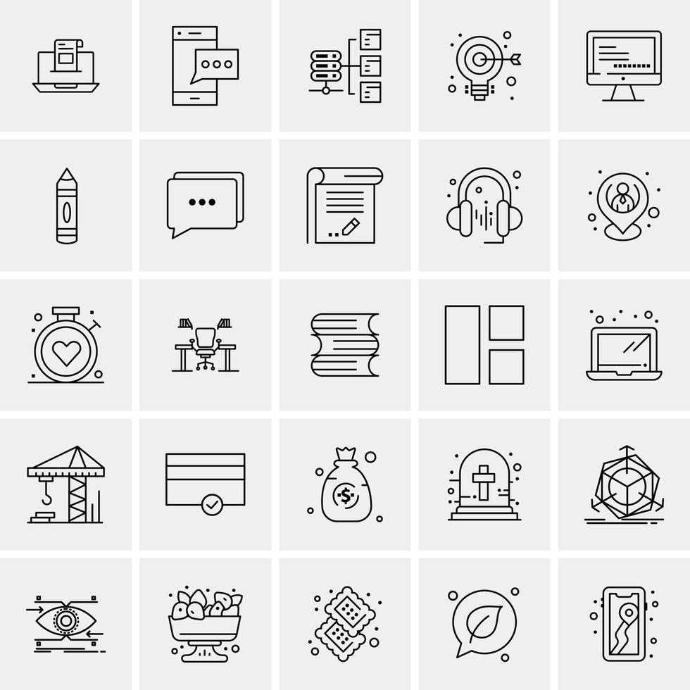conjunto de iconos de línea negra audaz y delgada de emojis de mano de hombre vector