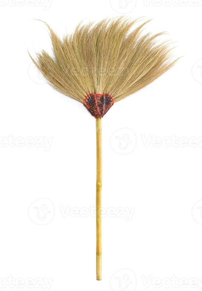 Broom isolated on white background photo