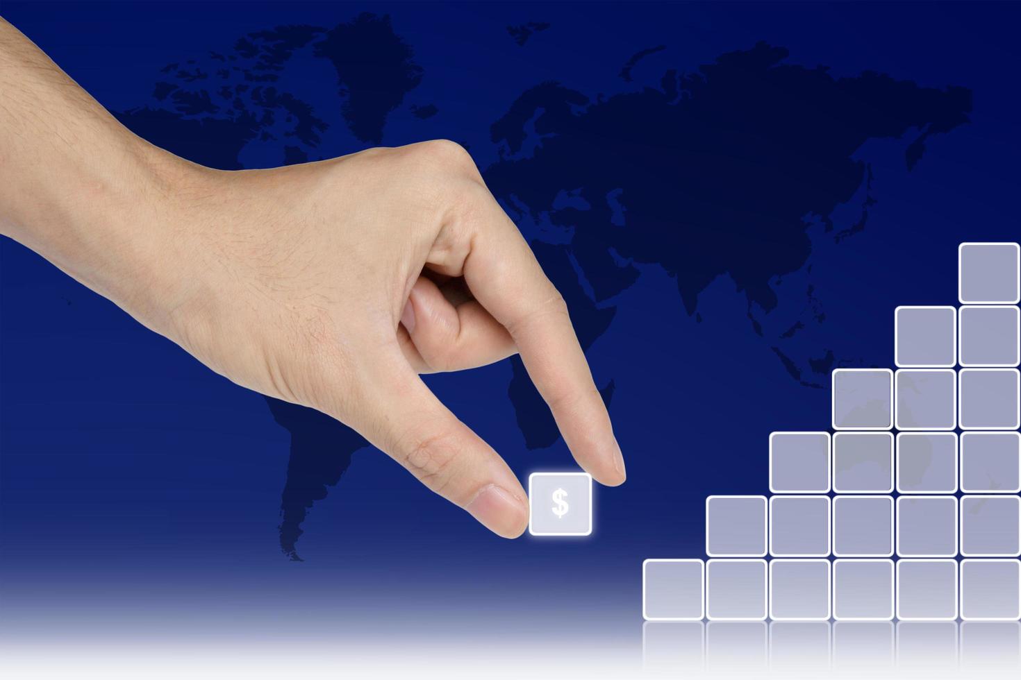 business Hand holding a money sign photo
