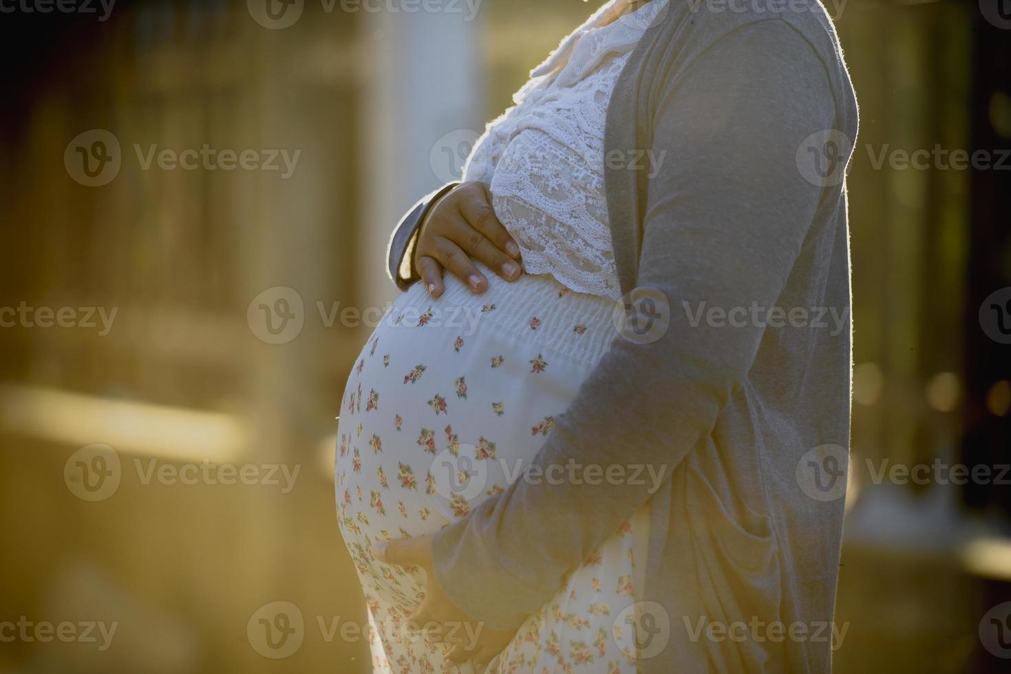 Pregnant woman belly. Pregnancy concept photo