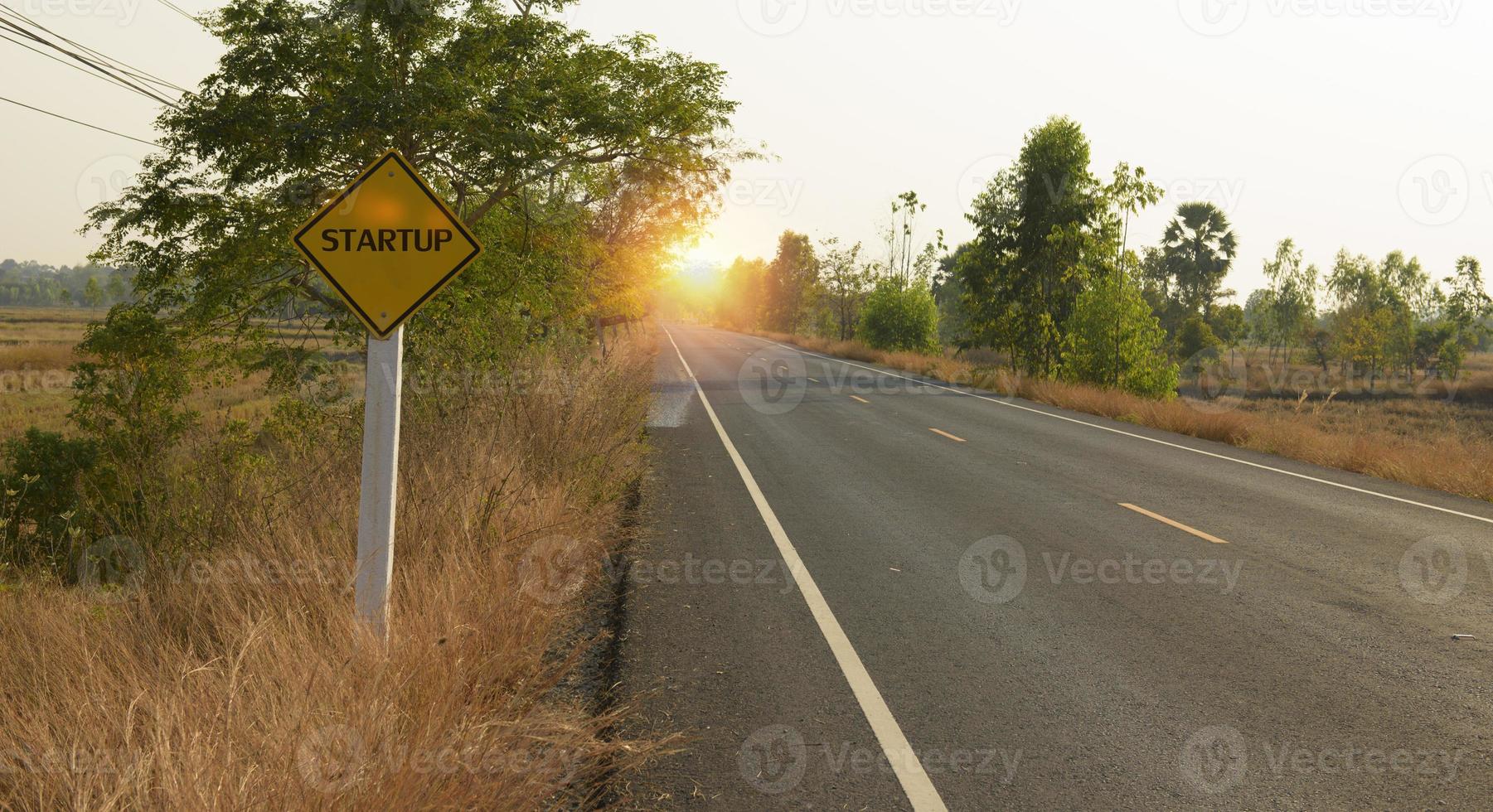 Highway, asphalt road. photo