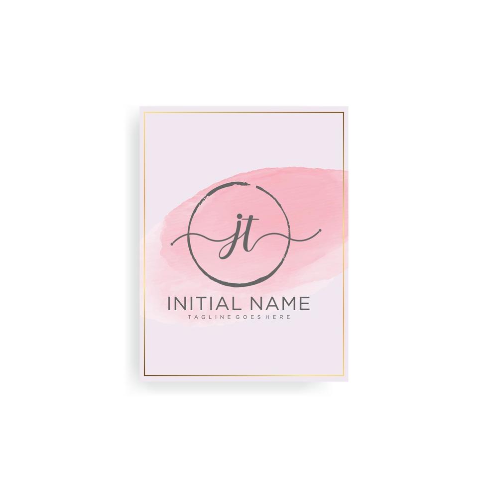 JT Letter Initial with Royal Template.elegant with crown logo vector, Creative Lettering Logo Vector Illustration.