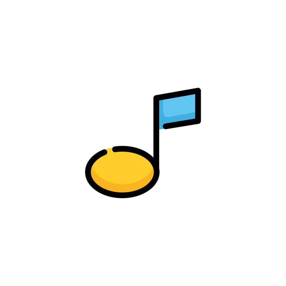 ilustración de vector de diseño de icono de música