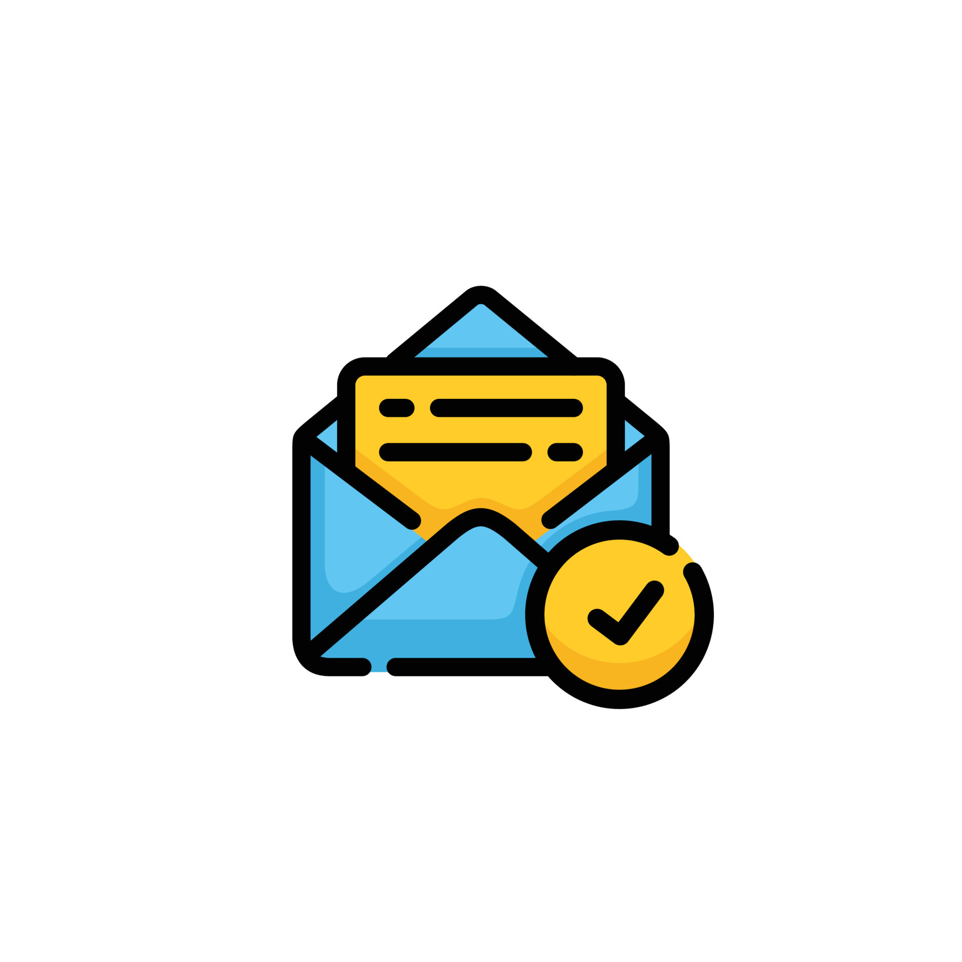 Email check mark icon. Message check mark icon 13312711 Vector Art at Vecteezy